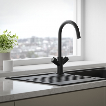 Bristan Fern EasyFit Kitchen Sink Mixer Tap - Black