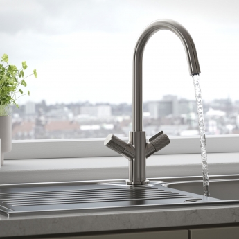 Bristan Fern EasyFit Kitchen Sink Mixer Tap - Stainless Steel