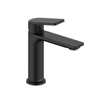 Bristan Frammento Eco Start Basin Mixer Tap with Clicker Waste - Black | Product Image