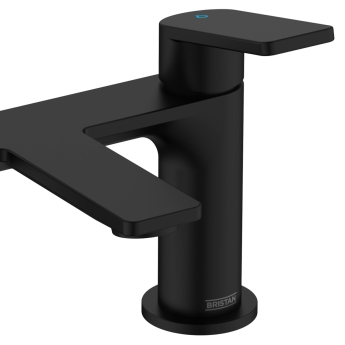 Bristan Frammento Bath Filler Tap Pillar Mounted - Black | Product Image