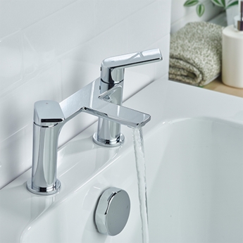 Bristan Frammento Bath Filler Tap Pillar Mounted - Chrome | Product Image