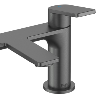 Bristan Frammento Bath Filler Tap Pillar Mounted - Gun Metal | Product Image