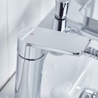 Bristan Frammento Bath Shower Mixer Tap Pillar Mounted - Chrome | Product Image