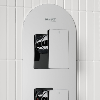 Bristan Frammento Dual Concealed Mixer Shower with Shower Kit and Fixed Head - Chrome | Product Image