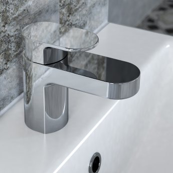 Bristan Frenzy Basin Mixer Tap with Clicker Waste - Chrome