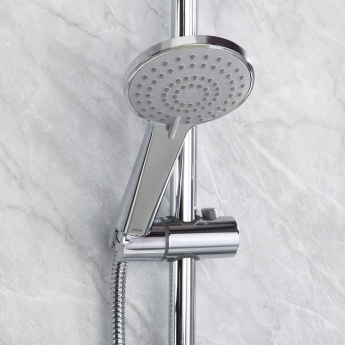 Bristan Hourglass Dual Concealed Mixer Shower with Shower Kit and Fixed Head - Chrome | Product Image