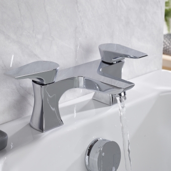 Bristan Hourglass Bath Filler Tap Pillar Mounted - Chrome