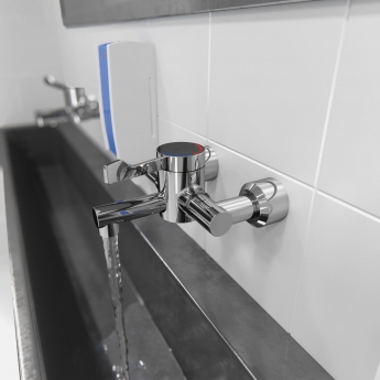 Bristan Thermostatic Wall Mounted TMV3 HTM64 Basin Mixer Tap - Chrome