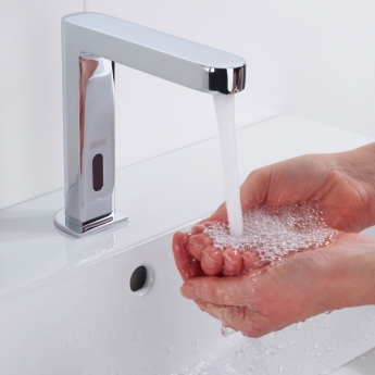 Bristan Commercial Infrared Square Automatic Basin Spout- Chrome