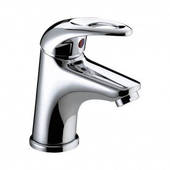 Bristan Java Small Mono Basin Mixer Tap with Clicker Waste - Chrome Plated