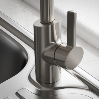 Bristan Maple EasyFit Kitchen Sink Mixer Tap - Stainless Steel