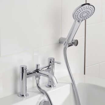 Bristan Mila Bath Shower Mixer Tap Pillar Mounted - Chrome