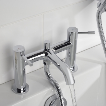 Bristan Mila Bath Shower Mixer Tap Pillar Mounted - Chrome