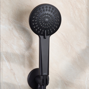 Bristan Molida Dual Concealed Mixer Shower with Fixed Head and Handset - Black | Product Image