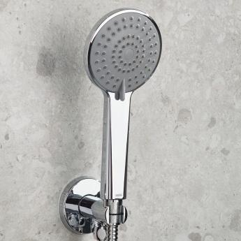 Bristan Molida Dual Concealed Mixer Shower with Shower Kit and Fixed Head - Chrome | Product Image