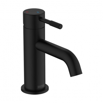 Bristan Molida Eco Start Basin Mixer Tap with Clicker Waste - Black