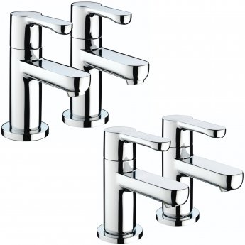 Bristan Nero Basin Taps and Bath Taps - Chrome | Product Image