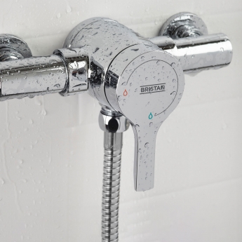 Bristan Onza Thermostatic Exposed Mixer Shower with Shower Kit - Chrome