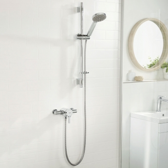 Bristan Onza Thermostatic Exposed Mixer Shower with Shower Kit - Chrome