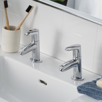 Bristan Orta Modern Basin Taps - Chrome