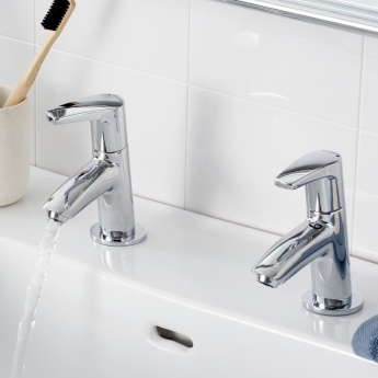 Bristan Orta Modern Basin Taps - Chrome