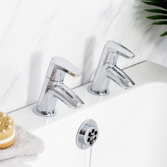 Bristan Orta Modern Bath Taps - Chrome