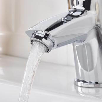 Bristan Orta Basin Mixer Tap With Clicker Waste - Chrome