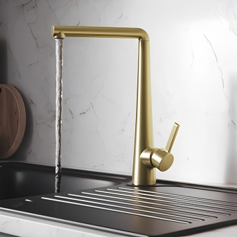 Bristan Pine EasyFit Kitchen Sink Mixer Tap - Brushed Brass