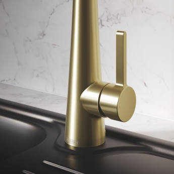 Bristan Pine EasyFit Kitchen Sink Mixer Tap - Brushed Brass