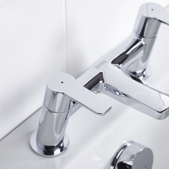 Bristan Pisa Bath Filler Tap Pillar Mounted - Chrome