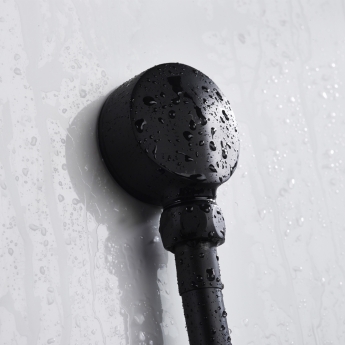 Bristan Prism Recessed Dual Concealed Mixer Shower with Shower Kit and Fixed Head - Black