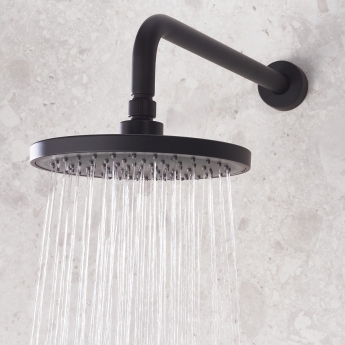 Bristan Prism Dual Concealed Mixer Shower with Fixed Head and Handset - Black | Product Image