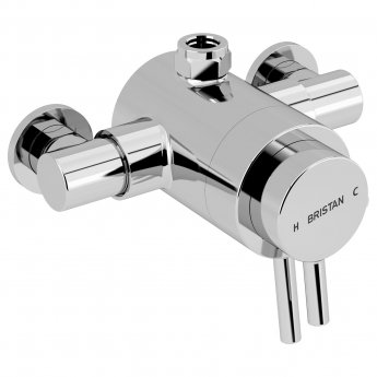 Bristan Prism Exposed Concentric Top Outlet Shower Valve Only - Chrome