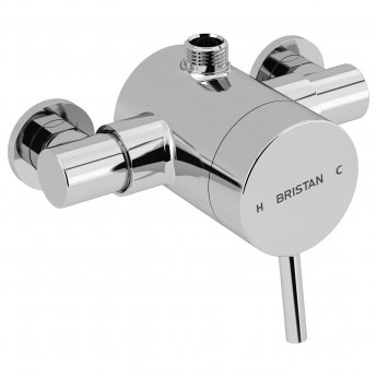 Bristan Prism Exposed Sequential Top Outlet Shower Valve Only - Chrome