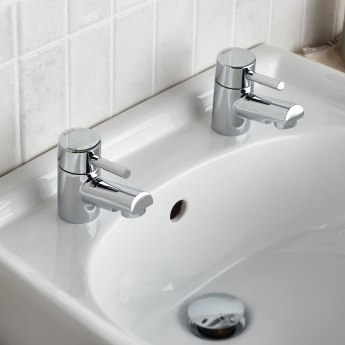 Bristan Prism Basin Taps - Chrome Plated | Product Image