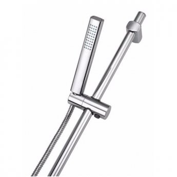 Bristan Qube Shower Kit with Rub Clean Handset - Chrome Plated