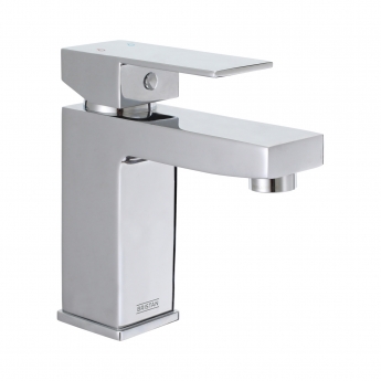 Bristan Qubo Basin Mixer Tap with Clicker Waste - Chrome