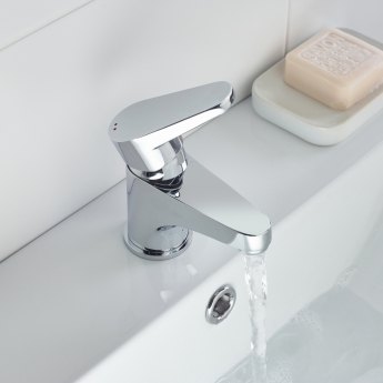 Bristan Quest Basin Mixer Tap with Clicker Waste - Chrome