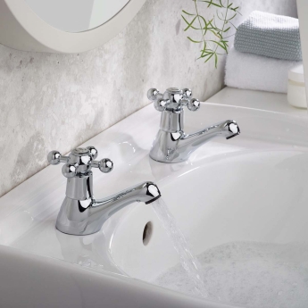 Bristan Regency Basin Taps - Chrome Plated | Product Image