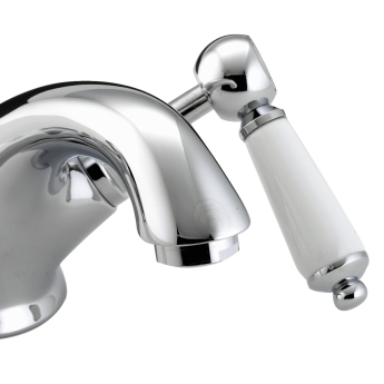 Bristan Renaissance 2 Tap Handle Basin Mixer Tap with Pop Up Waste - Chrome | Product Image
