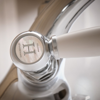 Bristan Renaissance 2 Tap Handle Basin Mixer Tap with Pop Up Waste - Chrome | Product Image