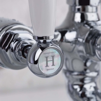 Bristan Renaissance Bath Shower Mixer Tap Pillar Mounted - Chrome | Product Image