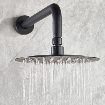 Bristan Saffron Dual Concealed Mixer Shower with Fixed Head and Handset - Black | Product Image