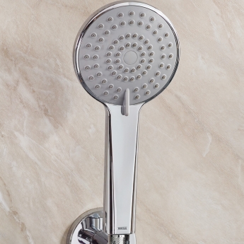Bristan Saffron Dual Concealed Mixer Shower with Fixed Head and Handset - Chrome | Product Image