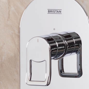 Bristan Saffron Dual Concealed Mixer Shower with Fixed Head and Handset - Chrome | Product Image