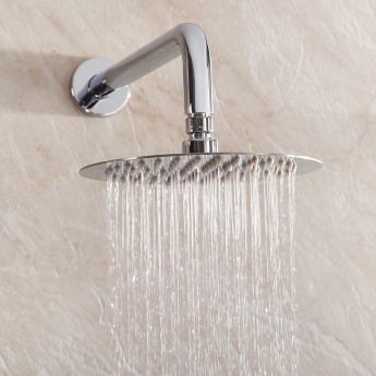 Bristan Saffron Dual Concealed Mixer Shower with Fixed Head and Handset - Chrome | Product Image