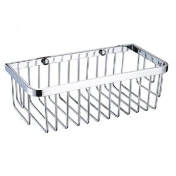 Bristan Small Wall Fixed Wire Basket - Chrome