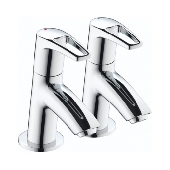 Bristan Smile Basin Taps Pair - Chrome