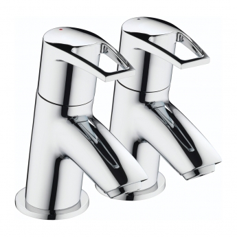 Bristan Smile Bath Taps Pair - Chrome
