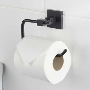 Bristan Square Toilet Roll Holder - Black